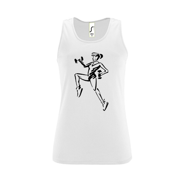 Dámské funkční tílko s potiskem Aerobic