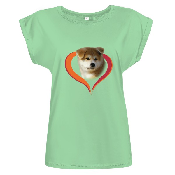 Tričko s potiskem Akita inu