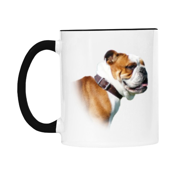 Hrnek malý barevný s potiskem Anglický buldog