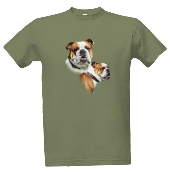 Tričko s potiskem Angličtí buldoci
