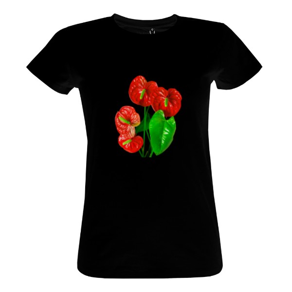 Tričko s potiskem Anthurium