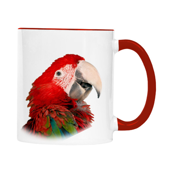 Hrnek malý barevný s potiskem Ara arakanga