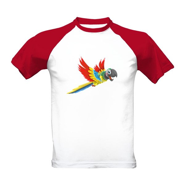 Tričko s potiskem Papoušek