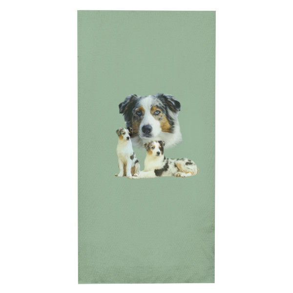 Nákrčník/bandana s potiskem Australský ovčák - blue merle