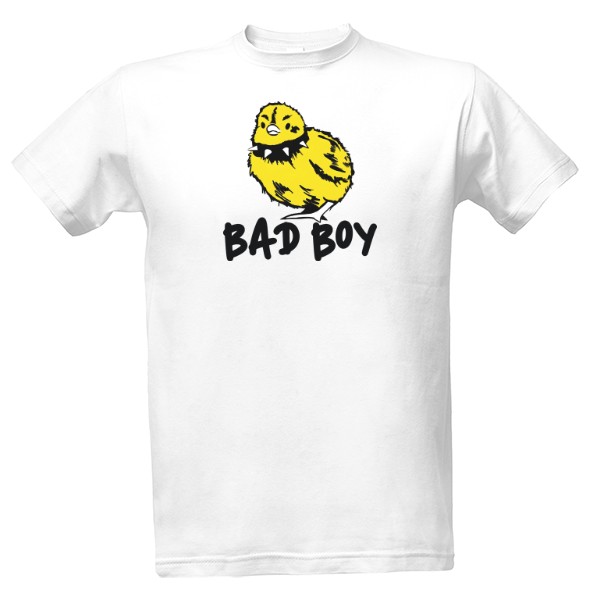 Tričko s potiskem Bad boy kuře