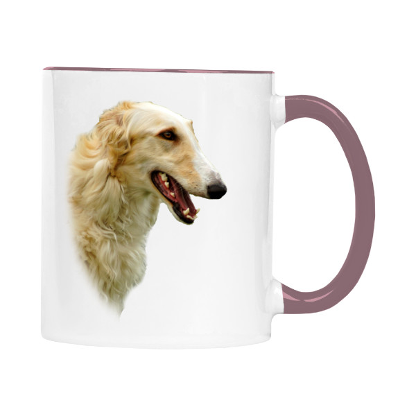 Hrnek malý barevný s potiskem Barzoj