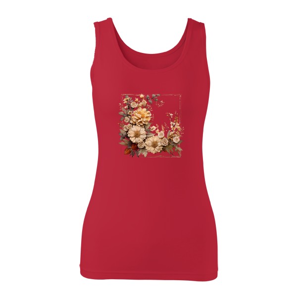 Tričko s potiskem Květiny