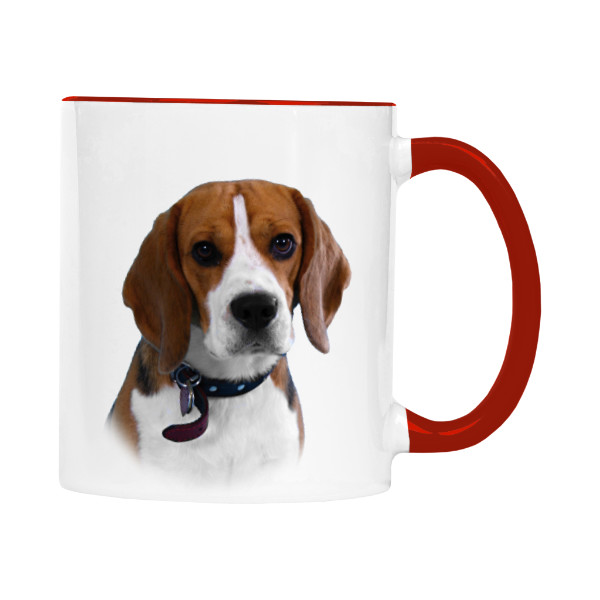 Hrnek malý barevný s potiskem Bígl 