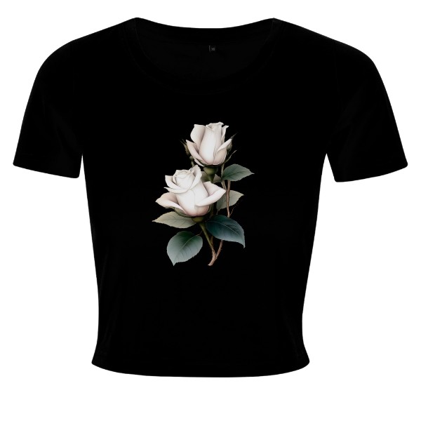 Tričko s potiskem Bílé růže