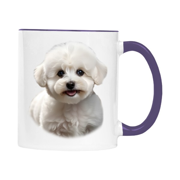 Hrnek malý barevný s potiskem Bišonek