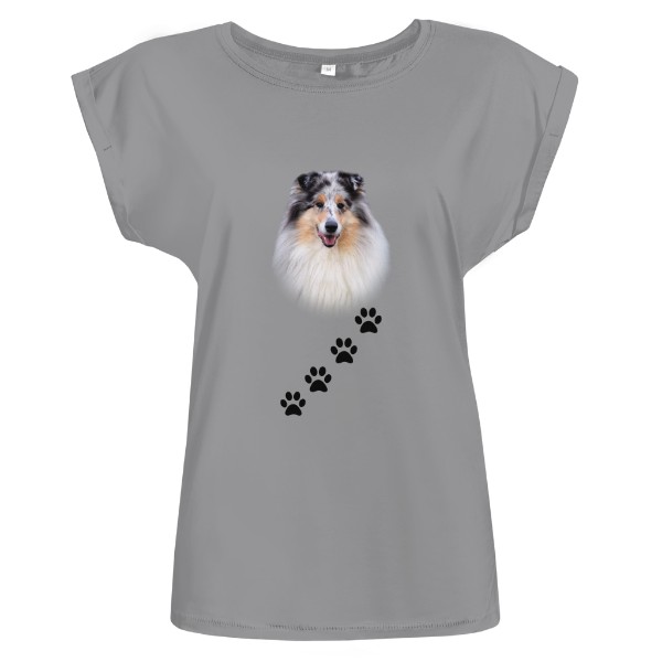 Tričko s potiskem Dlouhosrstá kolie