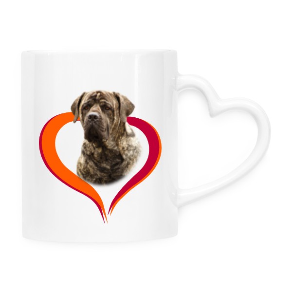 Hrnek srdce s potiskem  Boerboel 