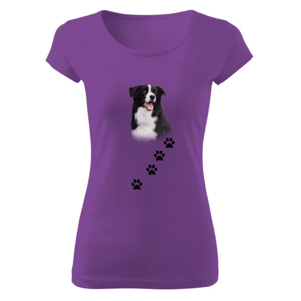 Tričko s potiskem Border kolie