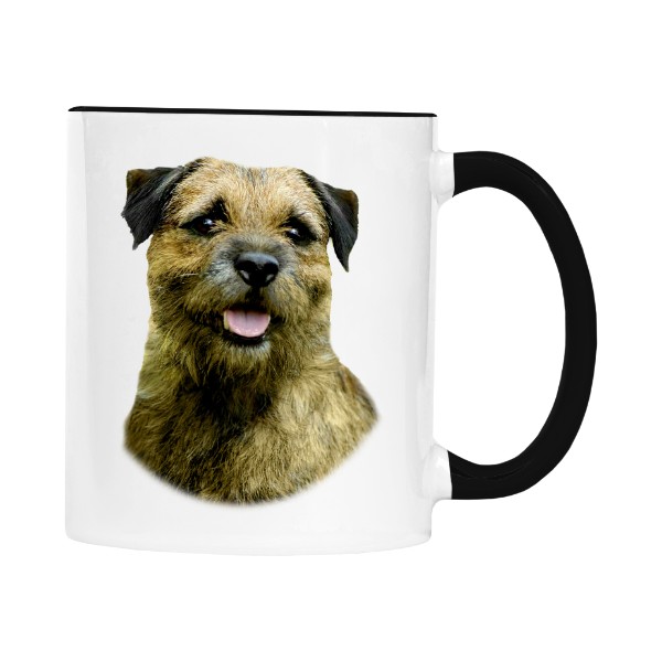 Hrnek malý barevný s potiskem Border teriér 