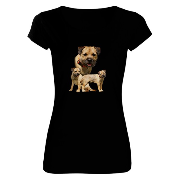 Tričko s potiskem Border teriér 