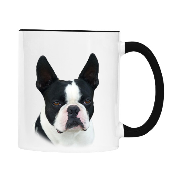 Hrnek malý barevný s potiskem Bostonský teriér