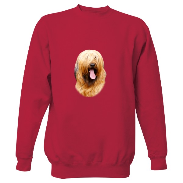 Mikina bez kapuce Unisex s potiskem Briard