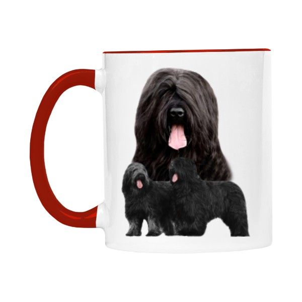 Hrnek malý barevný s potiskem Briard