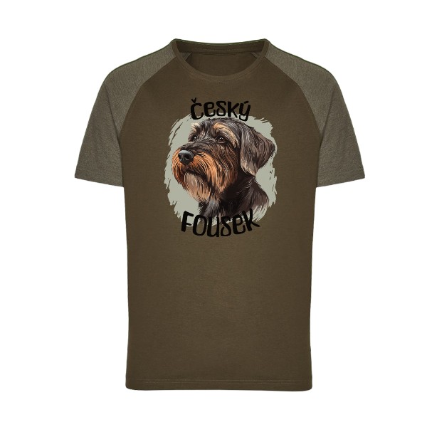 Tričko s potiskem Český fousek Myslivost