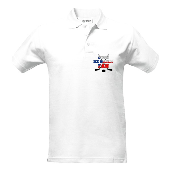 Pánská polokošile Cotton s potiskem Český hokej - polokošile