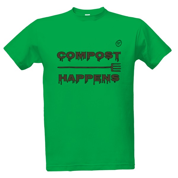 Tričko s potiskem compost happens