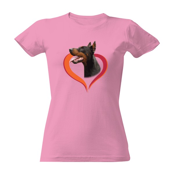 Tričko s potiskem Dobrman