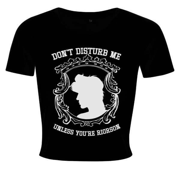 Tričko s potiskem Don't disturb me unless you're Riorson (Bílý)