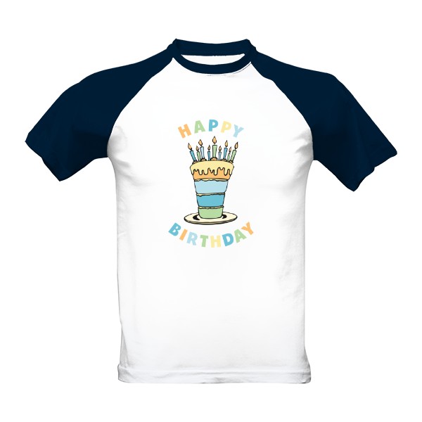 Tričko s potiskem Happy Birthday