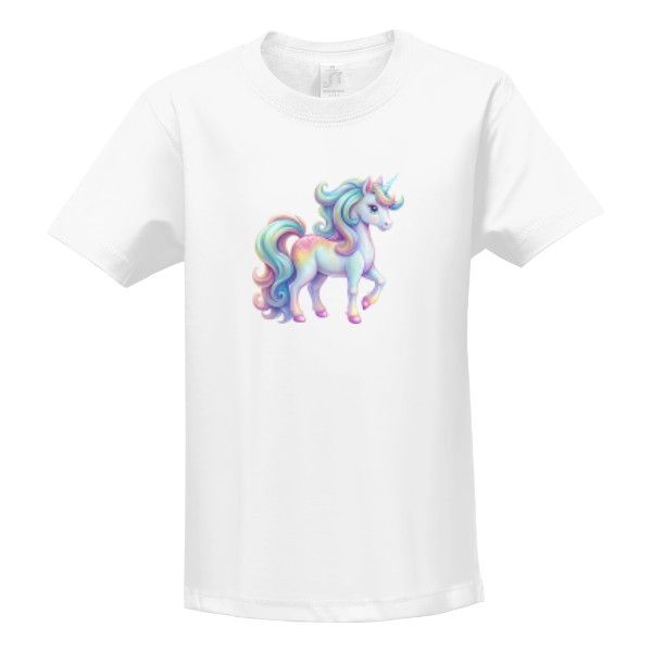 Tričko s potiskem Duhový jednorožec