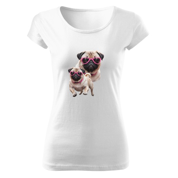 Tričko s potiskem Mops