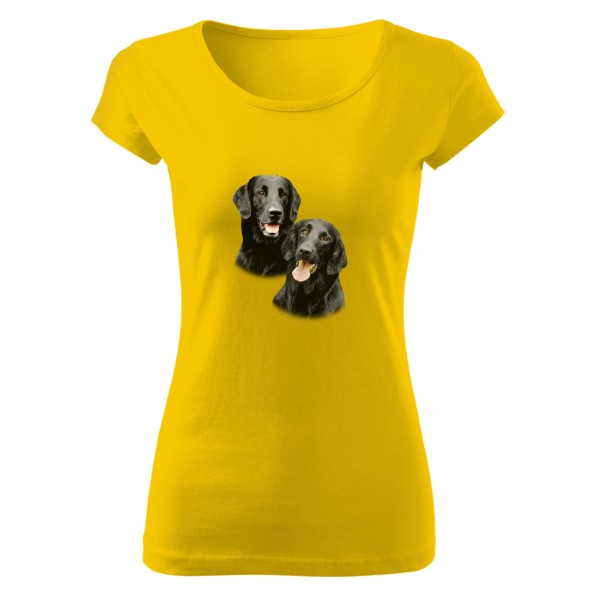 Tričko s potiskem Flat Coated Retriver