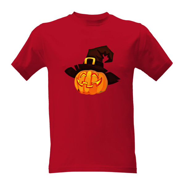 Tričko s potiskem Dýně s kloboukem