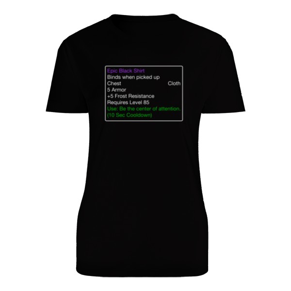 Tričko s potiskem Epic Shirt black Lady