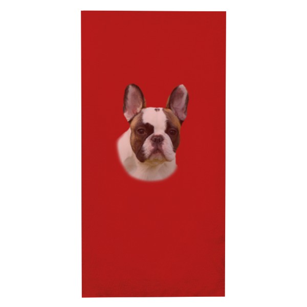 Nákrčník/bandana s potiskem  Francouzský buldoček