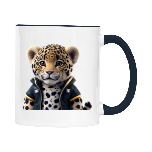 Hrnek malý barevný s potiskem Gepard