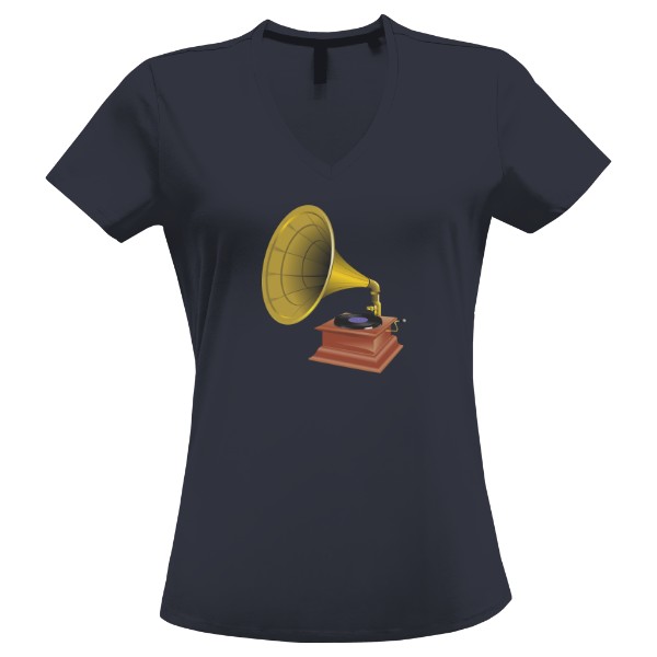 Tričko s potiskem Gramofon