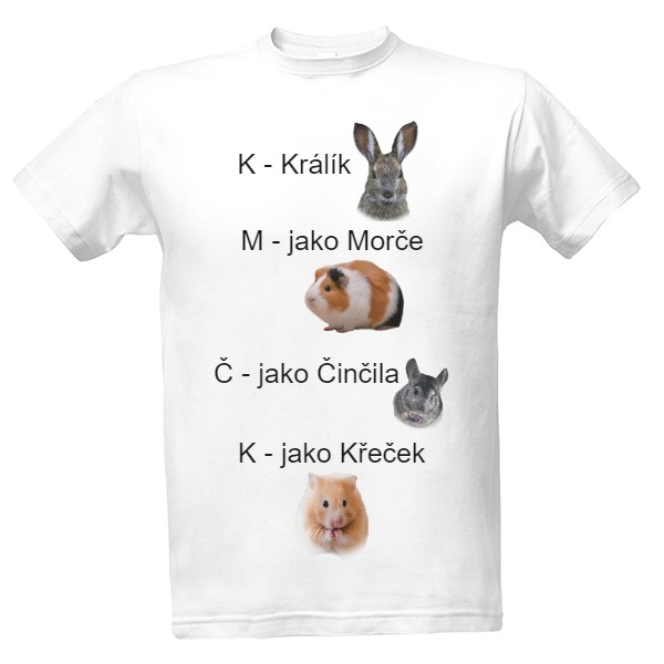 Tričko s potiskem Hlodavci a Savci