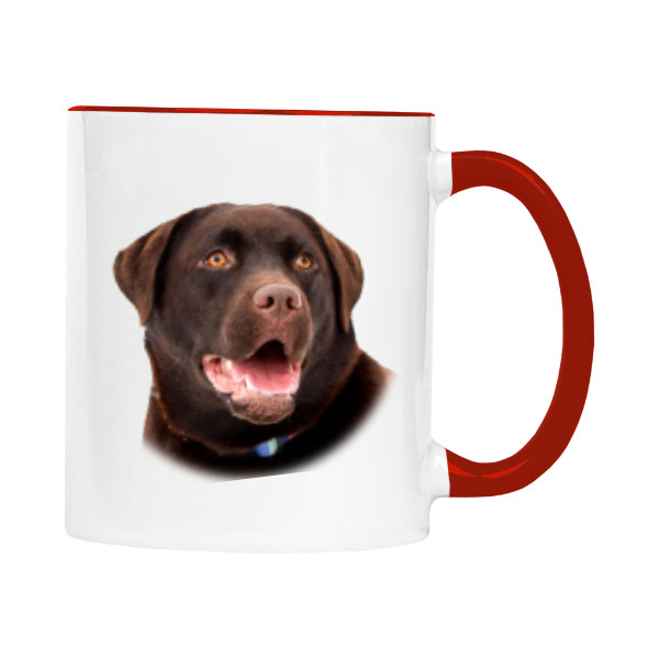 Hrnek malý barevný s potiskem Labrador 