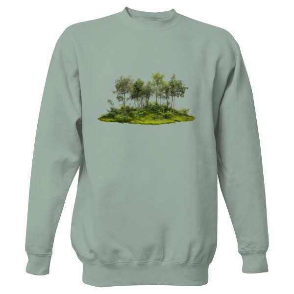 Mikina bez kapuce Unisex s potiskem Stromy