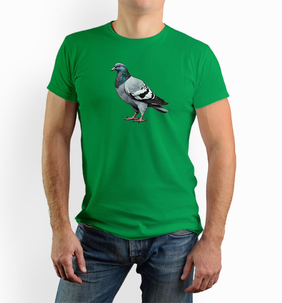 Tričko s potiskem holub holubař