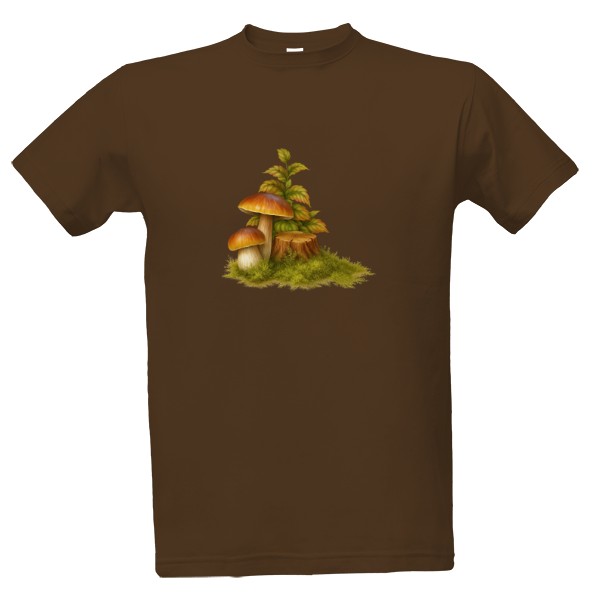 Tričko s potiskem Houby