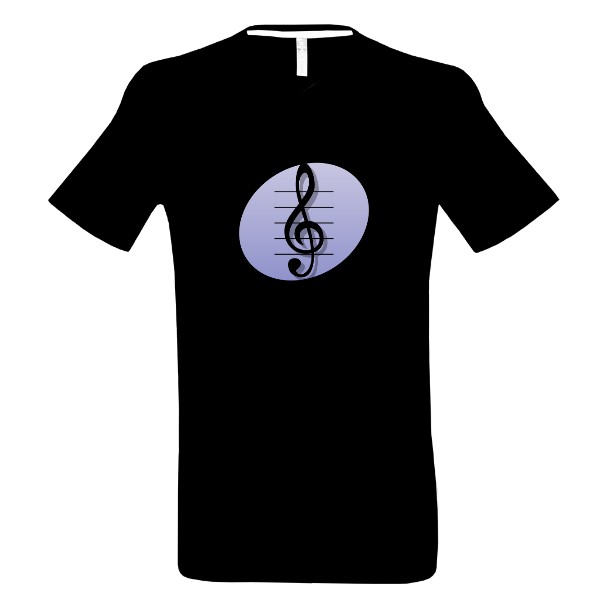 Tričko s potiskem Houslový klič