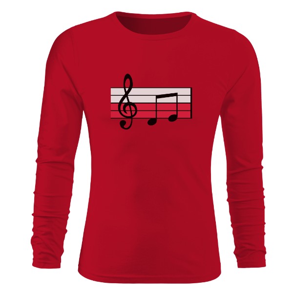 Tričko s potiskem Noty