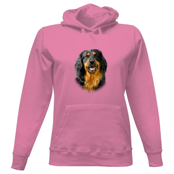 Dámská mikina s kapucí s potiskem Hovawart