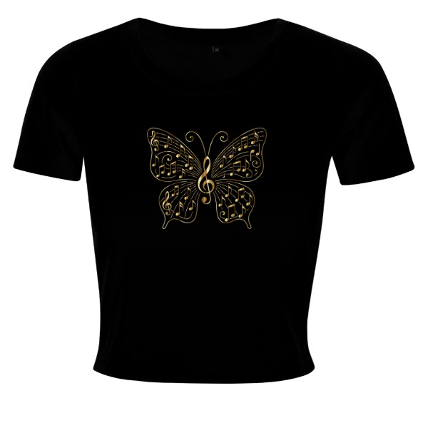 Tričko s potiskem Hudební motýl