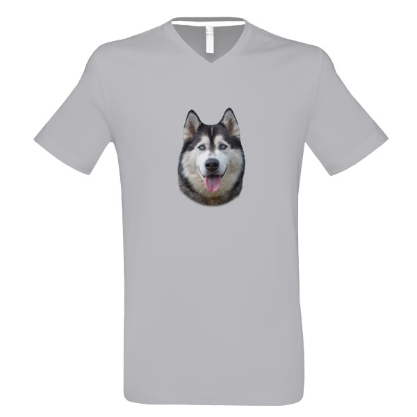 Tričko s potiskem Sibiřský husky