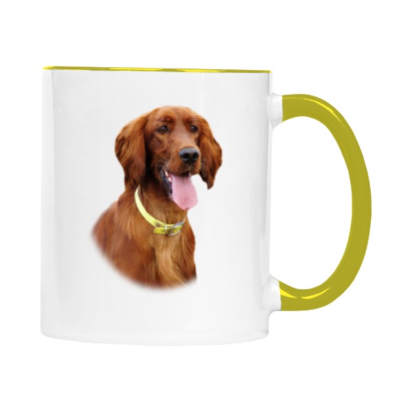 Hrnek malý barevný s potiskem Irský setr 