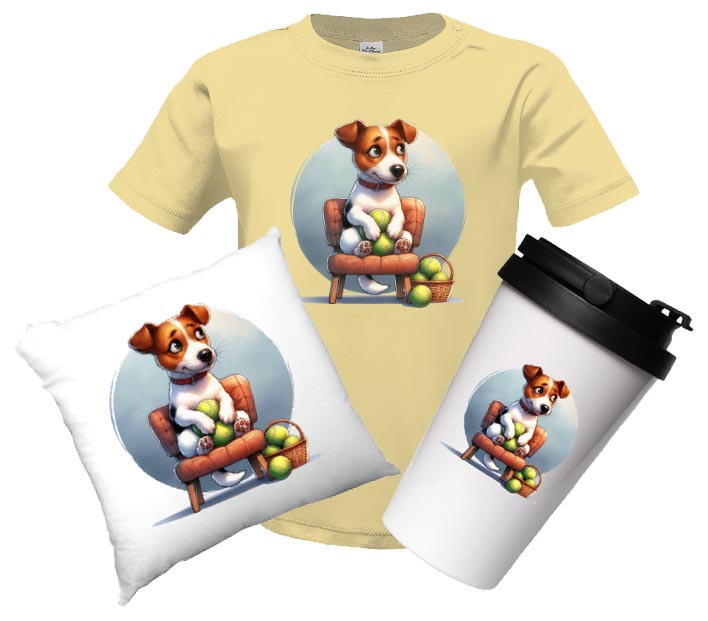 Tričko s potiskem Jack a jeho tenisáky