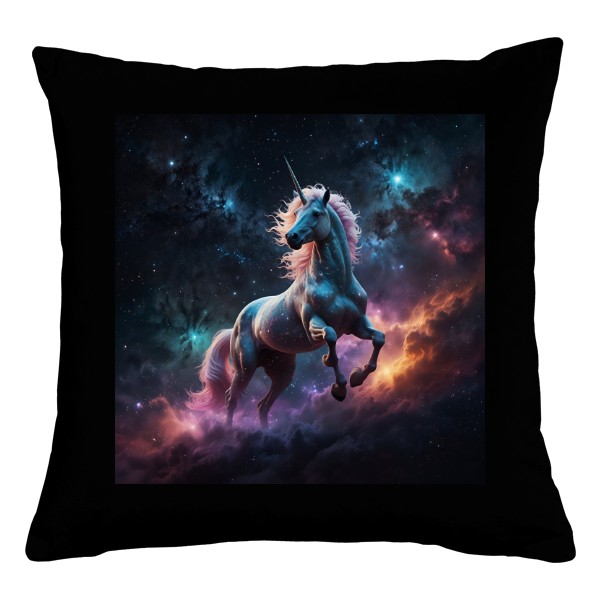 Polštář bavlněný  s potiskem Jednorožec