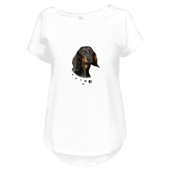 Tričko s potiskem Jezevčík hladkosrstý